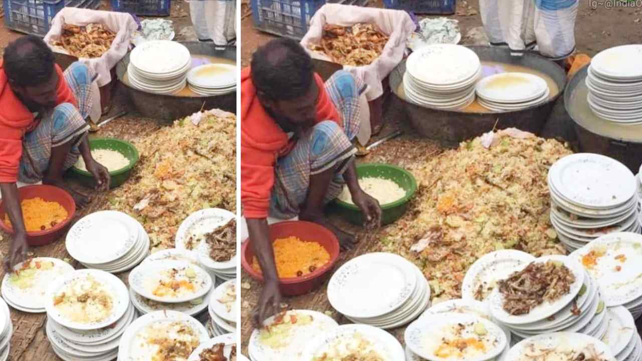 বিয়েবাড়ির বাইরে ডাস্টবিনে ডাঁই করা খাবারের স্তূপ! নিন্দায় মুখর নেটদুনিয়া